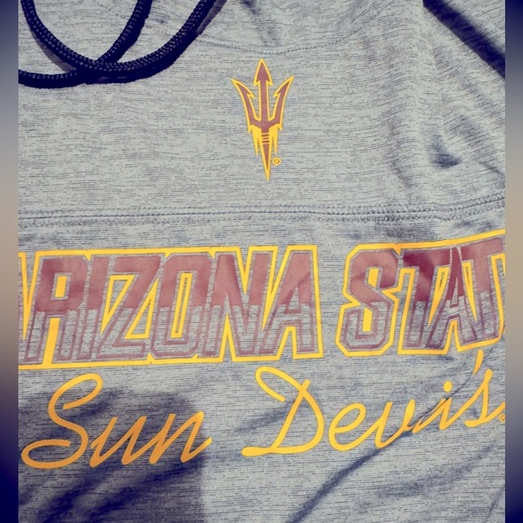 Russell Arizona State Sun Devils Women’s Hoodie Gray long sleeve Pullover Size S - Picture 11 of 13
